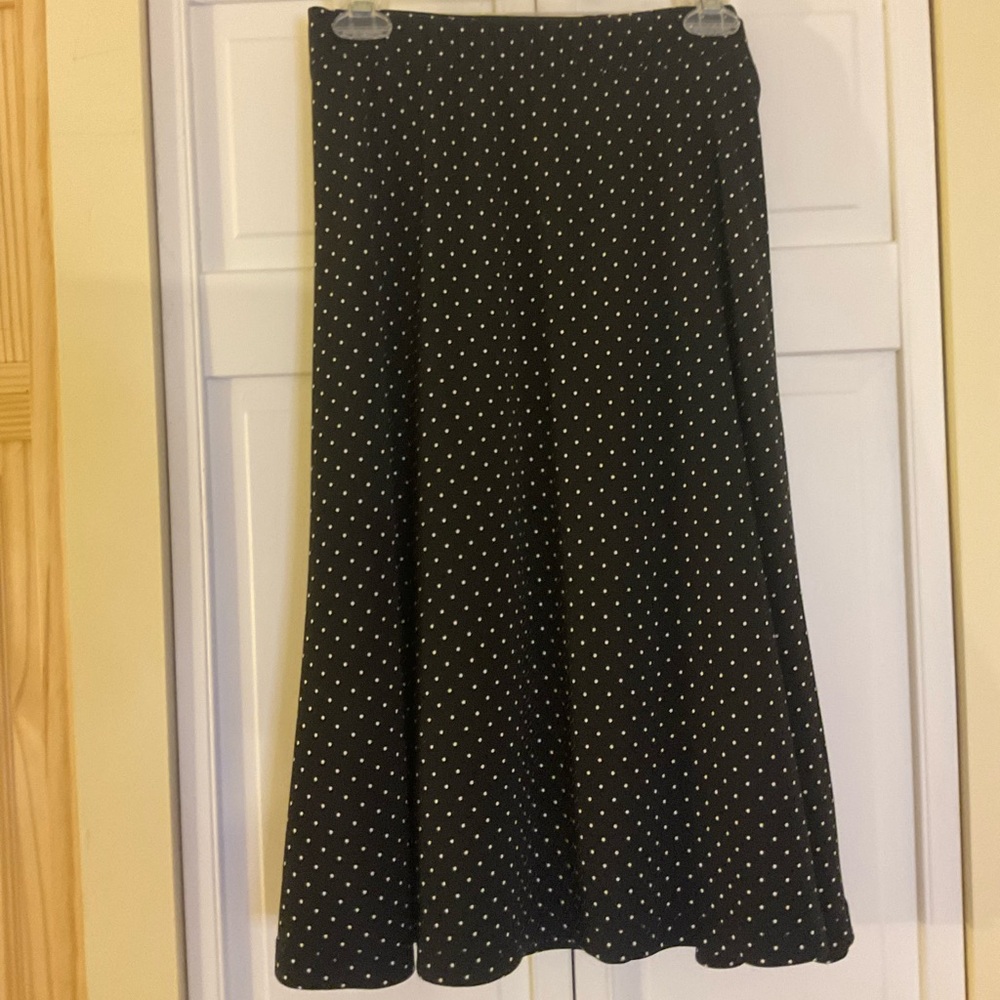 ❌NEW LISTING❌ Chico’s black with white polkadot skirt
